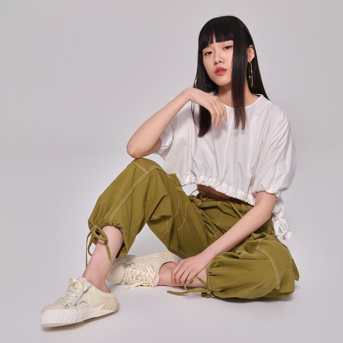 both春夏女潮流羊羔绒款板鞋时尚毛毛低帮半拖包头鞋毛绒鞋