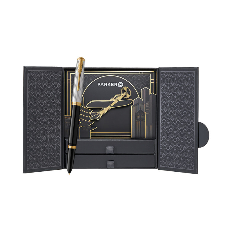 【定制礼品】PARKER/派克51钢笔豪华系列礼盒套装商务高档男女士复古签字笔生日礼物送礼老师领导定制刻字
