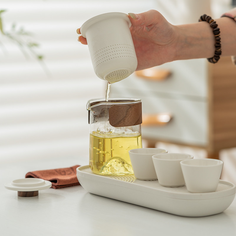 远山便携式旅行茶具小套装户外露营泡茶快客杯个人专用随身包茶盘,淘宝优惠券,粉丝福利购,淘宝优惠卷
