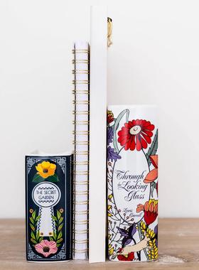 复古森林陶瓷花瓶创意个性书本装饰器皿客厅餐桌收纳陶瓷摆件桌面