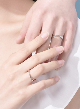 微汀原创相遇情侣对戒