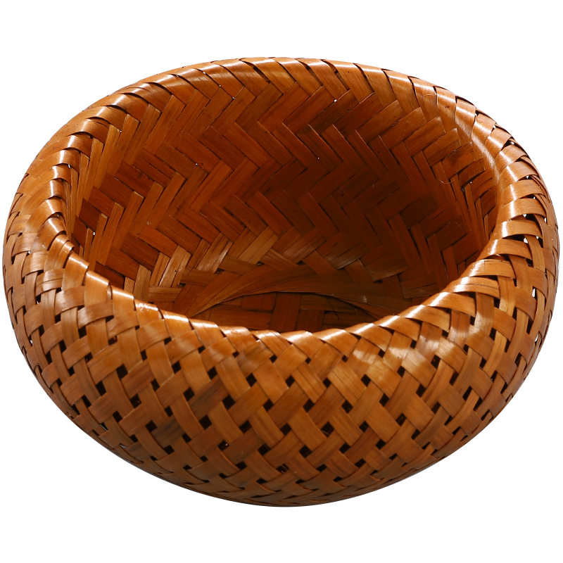 竹编篮日式大漆复古手提篮圆形双层食盒茶具收纳筐干果零食茶点盘,淘宝优惠券,粉丝福利购,淘宝优惠卷