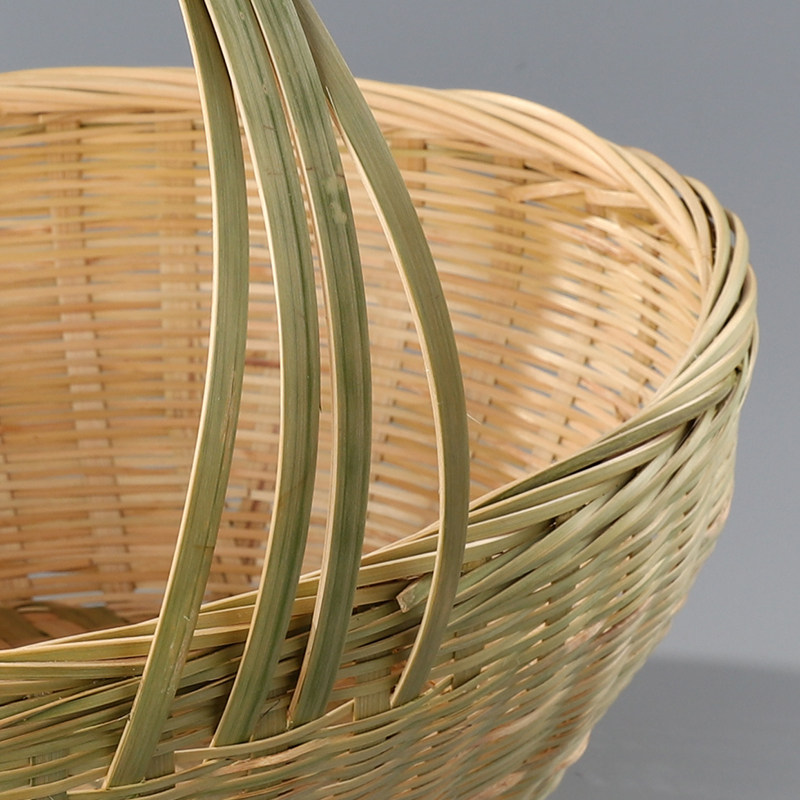 竹篮子手提篮手工竹编水果老式竹筐农村大容量家用大号竹子菜篮子,淘宝优惠券,粉丝福利购,淘宝优惠卷