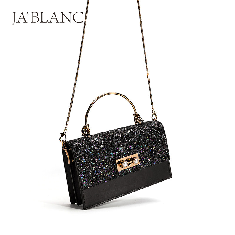 2020春夏新款百搭金属手提单肩包 娇兰卡女士包袋