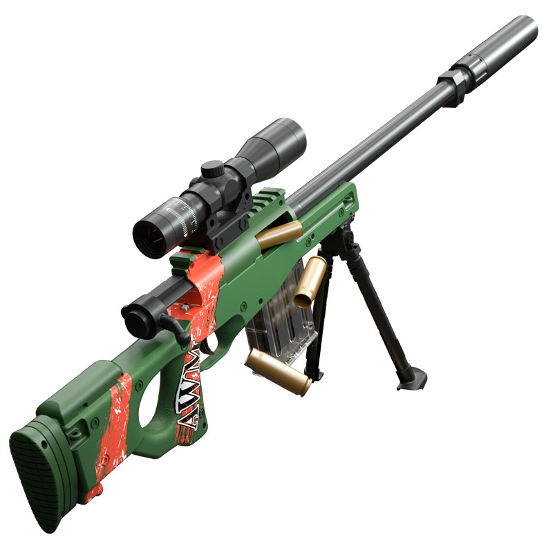 98k狙击枪awm儿童玩具软弹枪M416突击步枪生日礼物和平吃鸡抢精英-图3