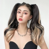 Хвостик, парик, кудрявый легкий и тонкий ремень на завязках, популярно в интернете