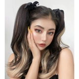 Хвостик, парик, кудрявый легкий и тонкий ремень на завязках, популярно в интернете