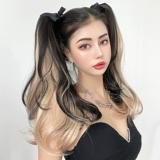 Хвостик, парик, кудрявый легкий и тонкий ремень на завязках, популярно в интернете