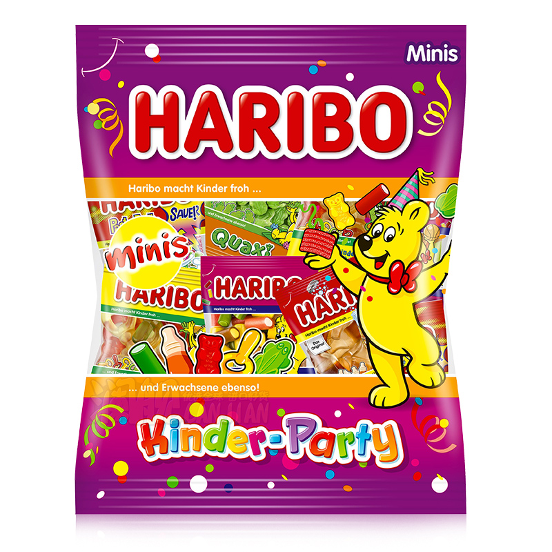 Haribo哈瑞宝软糖qq混合分享小包软糖橡皮糖德国水果糖果儿童零食-图0