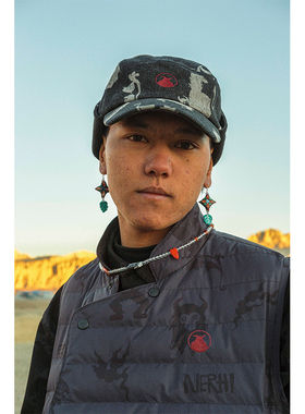 圣山2025秋冬阿里系列壁画岩画手绘陶泥水晶项链原创设计手工项链