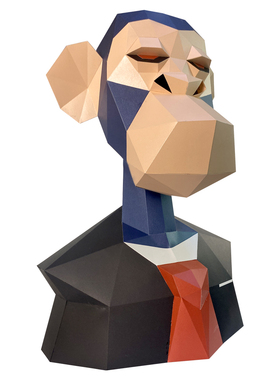 网红库里头像猴子摆件nft桌面