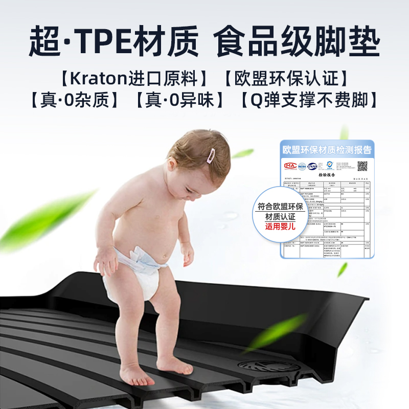 徕本tpe脚垫适用于极氪X 7X 001 007汽车zeekr星空毯毯面24款围-图0