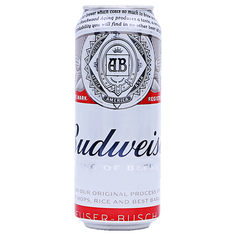 【进口】百威啤酒500ml*24罐英国进口Budweiser听装特价清仓整箱 - 图0