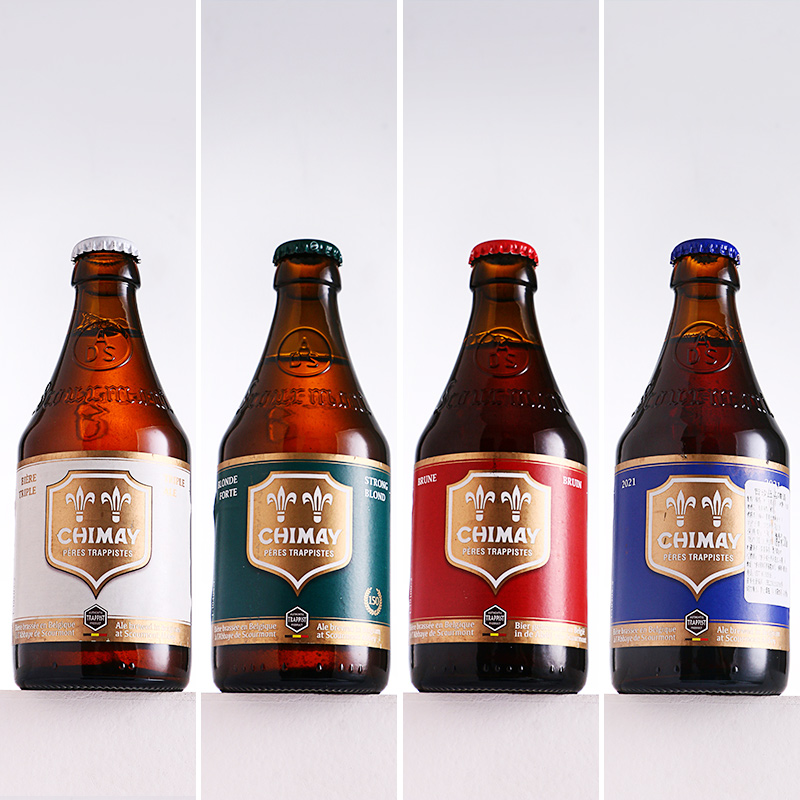 【进口】智美（Chimay）330ml*5瓶比利时修道院精酿蓝帽啤酒组合-图1