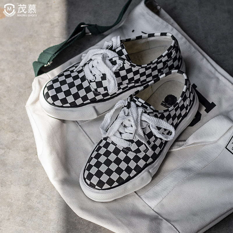 2023春季透气男黑白三原康裕帆布鞋 茂慕帆布鞋
