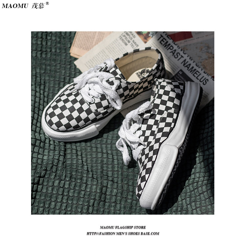 2023春季透气男黑白三原康裕帆布鞋 茂慕帆布鞋