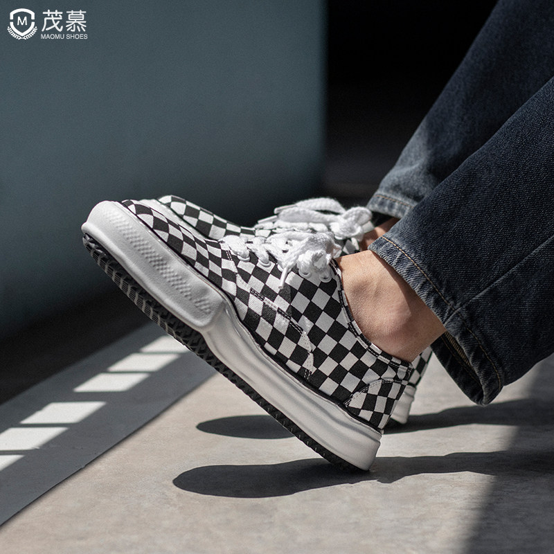 2023春季透气男黑白三原康裕帆布鞋 茂慕帆布鞋