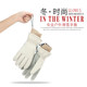 Velvet and thickened cotton couples ski gloves winter for men and women