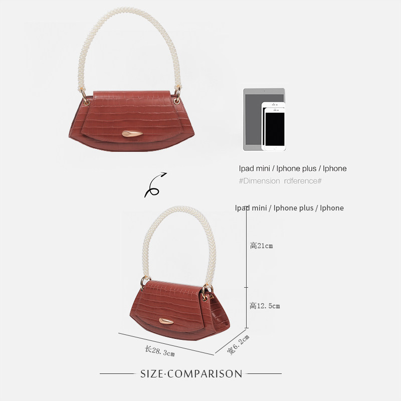 贝壳包单肩高级珍珠链条腋下女法棍 bobibanner女士包袋