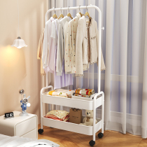 Cloakhat shelf floor bedroom bedside clothes hanger movable indoor containing rack for home clotheshorse hanging clothes hanger