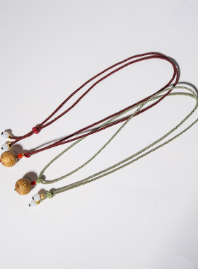 沉香博物馆保真天然奇楠沉香平安心珠木质吊坠挂饰件男士女款项链