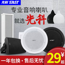 Senko Suction Top Horn Speaker Dining Room Speaker Ceiling Ceiling Smallpox Fire Wall-mounted Indoor Loud outdoor sound column Broadcast