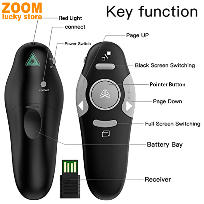 USB Laser Pointer Win PPT Presentation Pen page turning pen - 图0