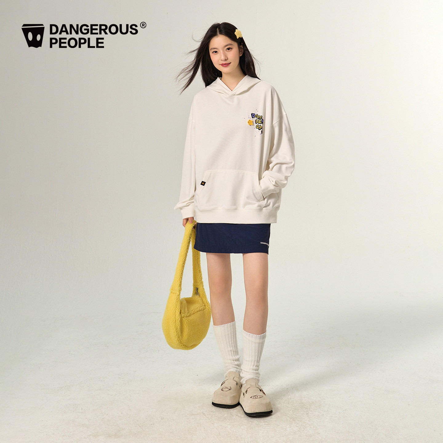 Dangerouspeople薛之谦dsp卡通瞌睡小D连帽卫衣潮牌宽松情侣上衣