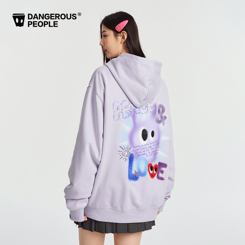 Dangerouspeople薛之谦dsp可爱怪兽猫猫休闲宽松百搭潮连帽卫衣,淘宝优惠券,粉丝福利购,淘宝优惠卷
