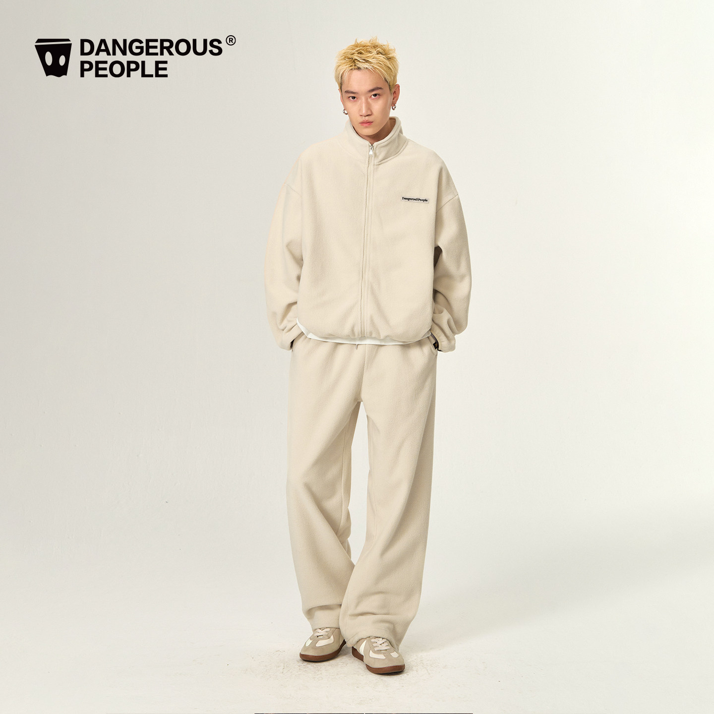 Dangerouspeople薛之谦dsp秋季宽松百搭潮摇粒绒休闲外套长裤套装,淘宝优惠券,粉丝福利购,淘宝优惠卷