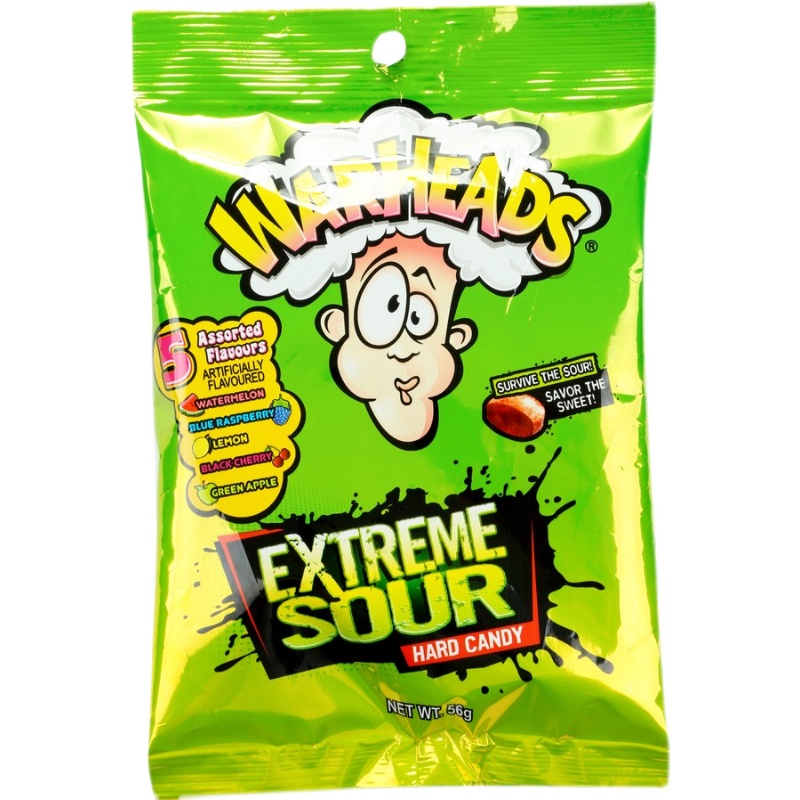 澳洲代购Warheads弹头牌特酸硬糖糖果5种口味酸脑糖劲爆醒脑56g - 图3