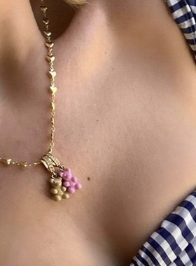 CrystalHaze小熊项链权志龙同款