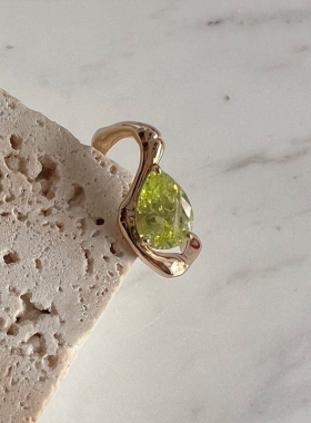 lhwindsor不规则大竹叶戒指