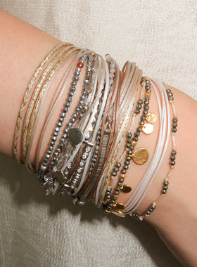 MaryGaitani手工金币超多层手链