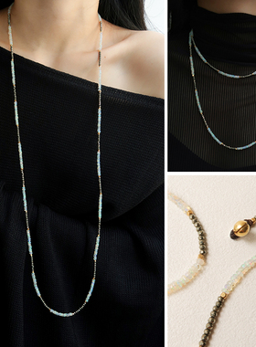 【25秋冬新品】半宝石欧泊毛衣链