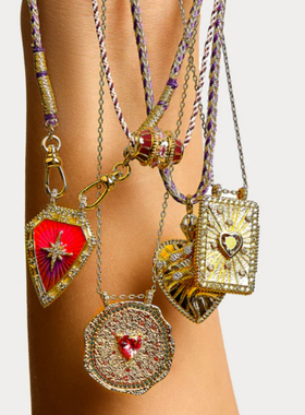 MYABAY珐琅彩转运珠吊坠项链