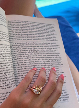 LHwindsor长睫毛两枚组合戒指