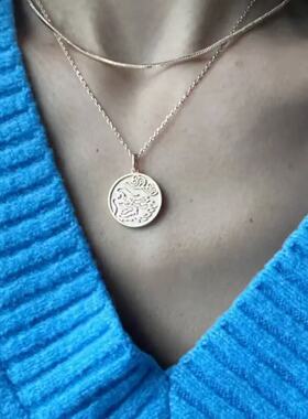 lhwindsor龙年生肖龙金币项链