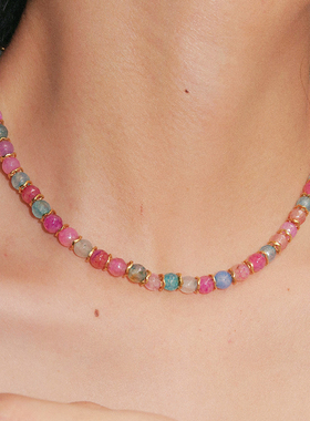 BohemianRhapsodie彩色玛瑙项链