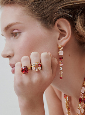 Les Nereides千叶星河系列 多星钻组合 戒指