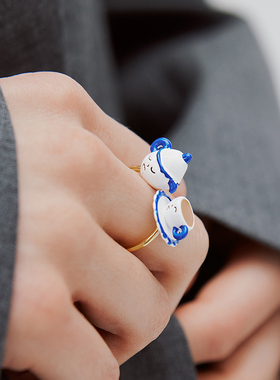 N2 by Les Nereides圣诞物语系列 不对称茶壶 可调节戒指