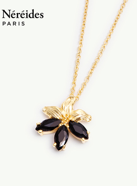 Les Nereides鸢尾花系列 金色百合 项链