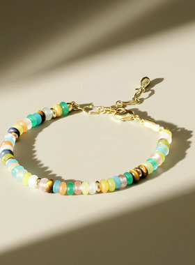 日系George Melis秘密花园彩虹守护串珠手链多巴胺高级感小众