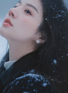 法国gentle motto精工s999银雪花耳钉女轻奢养耳洞耳环2026秋冬