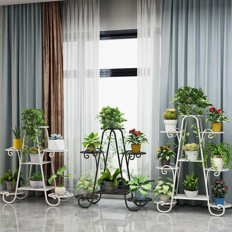 花架子室内家用装饰客厅落地式阳台置物花盆架多层铁艺简约新款,淘宝优惠券,粉丝福利购,淘宝优惠卷