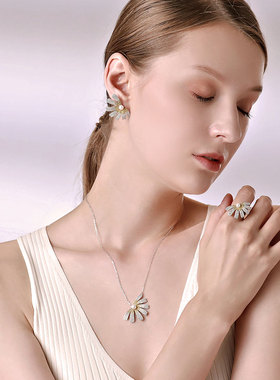 BABYBEI初贝雏菊项链锁骨链