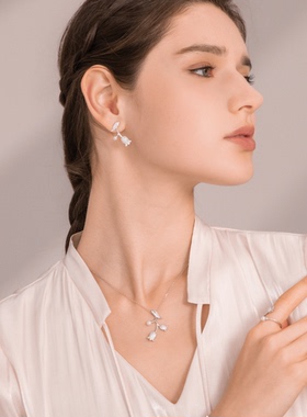 BABYBEI初贝铃兰项链锁骨链