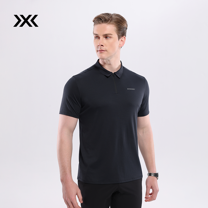 X-BIONIC 银河星云羊毛轻量半拉链短袖POLO男短袖T恤商务休闲运动,淘宝优惠券,粉丝福利购,淘宝优惠卷