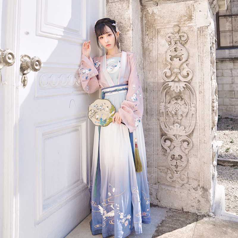 十三余儿[千山鹭鸶]对襟上衫小豆蔻 十三余民族服装/舞台装