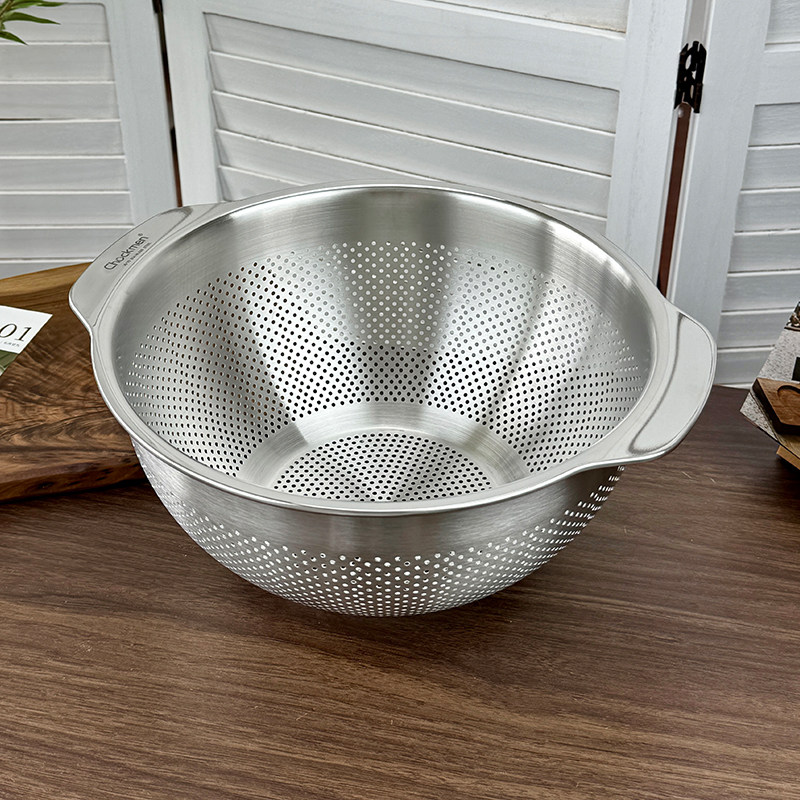 Chockmen卓德铭18/10不锈钢25cm多用沥水篮淘米洗水果篮加高盆筛,淘宝优惠券,粉丝福利购,淘宝优惠卷